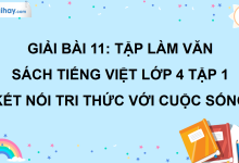 Bài 11: Tập làm văn trang 48 SGK Tiếng Việt lớp 4 tập 1 Kết nối tri thức với cuộc sống>