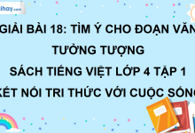 Bài 18: Tìm ý cho đoạn văn tưởng tượng trang 83 SGK Tiếng Việt lớp 4 tập 1 Kết nối tri thức với cuộc sống>