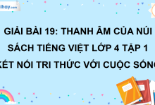 Bài 19: Thanh âm của núi trang 85 SGK Tiếng Việt lớp 4 tập 1 Kết nối tri thức với cuộc sống>