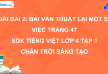 Bài 2: Bài văn thuật lại một sự việc trang 47 SGK Tiếng Việt 4 tập 1 Chân trời sáng tạo>