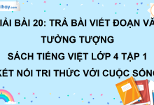Bài 20: Trả bài viết đoạn văn tưởng tượng trang 91 SGK Tiếng Việt lớp 4 tập 1 Kết nối tri thức với cuộc sống>