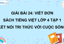 Bài 24: Viết đơn trang 107 SGK Tiếng Việt lớp 4 tập 1 Kết nối tri thức với cuộc sống>
