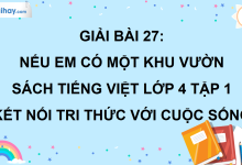 Bài 27: Nếu em có một khu vườn trang 118 SGK Tiếng Việt lớp 4 tập 1 Kết nối tri thức với cuộc sống>