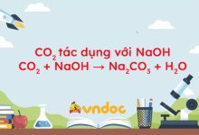 CO2 + NaOH → Na2CO3 + H2O