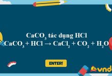 CaCO3 + HCl → CaCl2 + CO2 + H2O