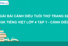Cánh diều tuổi thơ trang 82 SGK Tiếng Việt 4 tập 1 Cánh diều>
