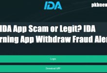 Is IDA App Scam or Legit? IDA Earning App Withdraw Fraud Alert
