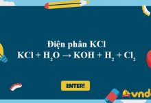 KCl + H2O → KOH + H2 + Cl2