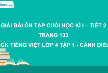 Ôn tập cuối học kì I - Tiết 2 trang 133 SGK Tiếng Việt 4 tập 1 Cánh diều>