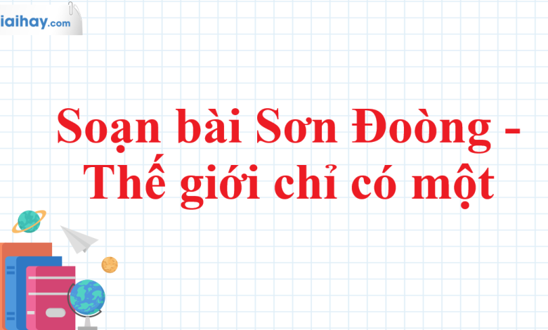 Soạn bài Sơn Đoòng - Thế giới chỉ có một SGK Ngữ văn 11 tập 1 Chân trời sáng tạo - chi tiết>