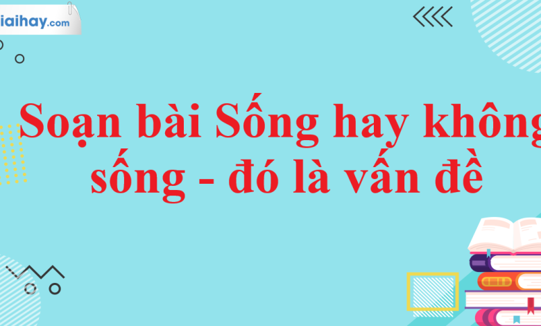 Soạn bài Sống hay không sống - đó là vấn đề SGK Ngữ văn 11 tập 1 Chân trời sáng tạo - chi tiết>