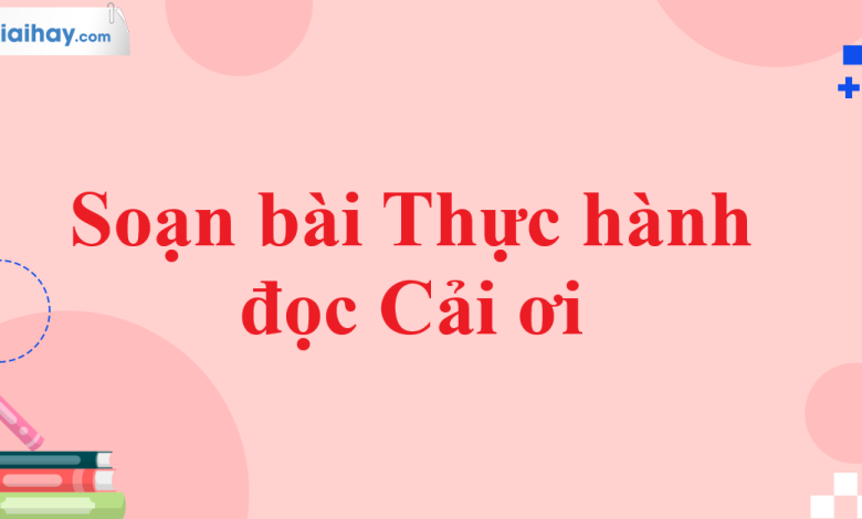 Soạn bài Thực hành đọc Cải ơi SGK Ngữ văn 11 tập 1 Kết nối tri thức - chi tiết>