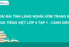 Tình làng nghĩa xóm trang 96 SGK Tiếng Việt 4 tập 1 Cánh diều>