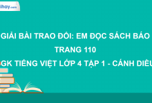Trao đổi: Em đọc sách báo trang 110 SGK Tiếng Việt 4 tập 1 Cánh diều>