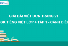 Viết đơn trang 21 SGK Tiếng Việt 4 tập 1 Cánh diều>