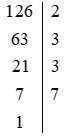 Tìm ƯCLN(126, 150). Từ đó hãy tìm tất cả các ước chung của 126 và 150 (ảnh 1)