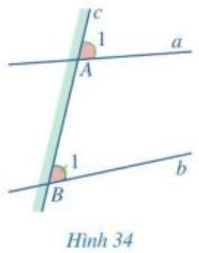 Đọc kĩ các nội dung sau: Quan sát vị trí của mỗi góc A1 và B1 ở Hình 34