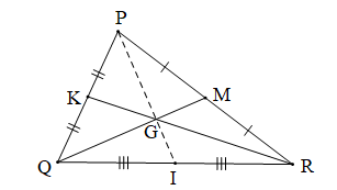 Giải Toán 7 Bài 10 (Cánh diều): Tính chất ba đường trung tuyến của tam giác (ảnh 1)
