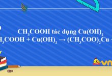 CH3COOH + Cu(OH)2 → (CH3COO)2Cu + H2O