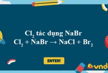 Cl2 + NaBr → NaCl + Br2