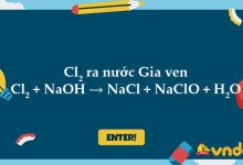 Cl2 + NaOH → NaCl + NaClO + H2O