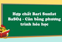 Hợp chất Bari Sunfat BaSO4 - Cân bằng phương trình hóa học