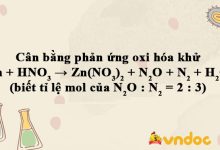 Zn + HNO3 → Zn(NO3)2 + N2O + N2 + H2O