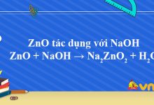 ZnO + NaOH → Na2ZnO2 + H2O