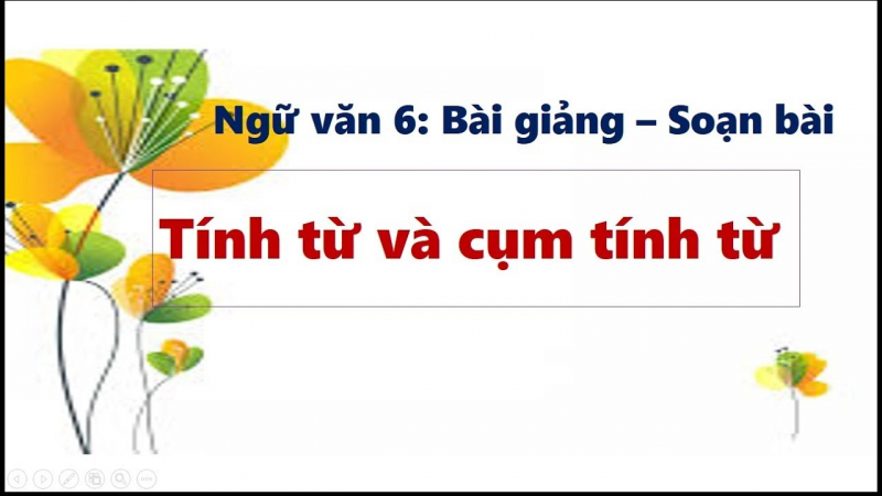 Cụm tính từ là gì?