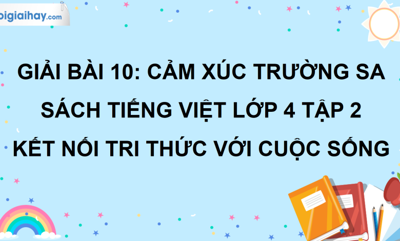 Bài 10: Cảm xúc Trường Sa trang 44 SGK Tiếng Việt lớp 4 tập 2 Kết nối tri thức với cuộc sống>