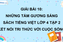 Bài 10: Những tấm gương sáng trang 46 SGK Tiếng Việt lớp 4 tập 2 Kết nối tri thức với cuộc sống>