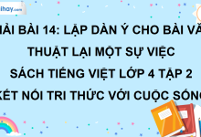 Bài 14: Lập dàn ý cho bài văn thuật lại một sự việc trang 61 SGK Tiếng Việt lớp 4 tập 2 Kết nối tri thức với cuộc sống>