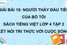Bài 15: Người thầy đầu tiên của bố tôi trang 63 SGK Tiếng Việt lớp 4 tập 2 Kết nối tri thức với cuộc sống>