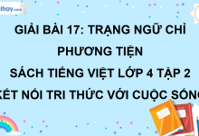 Bài 17: Trạng ngữ chỉ phương tiện trang 82 SGK Tiếng Việt lớp 4 tập 2 Kết nối tri thức với cuộc sống>