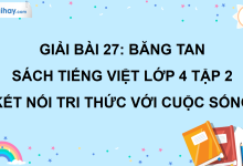 Bài 27: Băng tan trang 120 SGK Tiếng Việt lớp 4 tập 2 Kết nối tri thức với cuộc sống>
