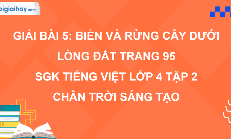 Bài 5: Biển và rừng cây dưới lòng đất trang 95 SGK Tiếng Việt 4 tập 2 Chân trời sáng tạo>