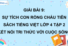 Bài 9: Sự tích con rồng cháu tiên trang 40 SGK Tiếng Việt lớp 4 tập 2 Kết nối tri thức với cuộc sống>