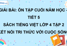 Bài: Ôn tập cuối năm học - Tiết 5 trang 138 SGK Tiếng Việt lớp 4 tập 2 Kết nối tri thức với cuộc sống>