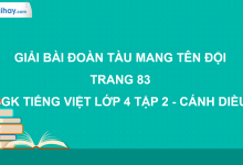 Đoàn tàu mang tên Đội trang 83 SGK Tiếng Việt 4 tập 2 Cánh diều>