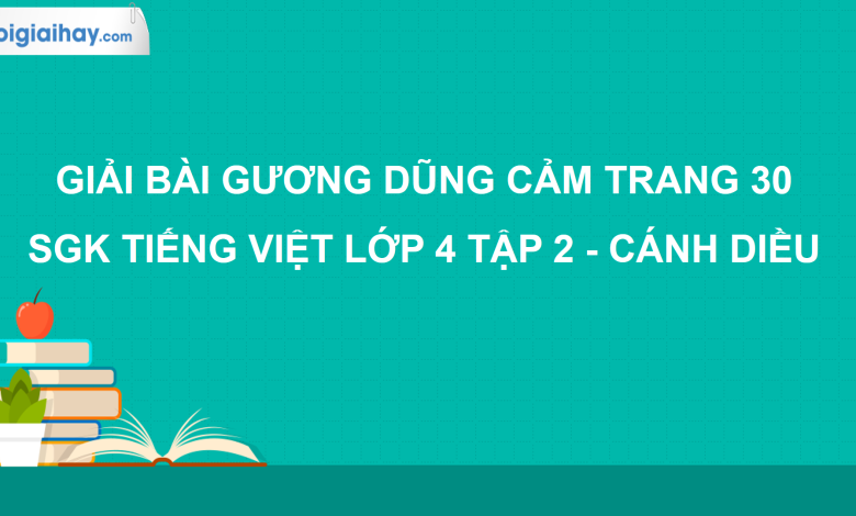 Gương dũng cảm trang 30 SGK Tiếng Việt 4 tập 2 Cánh diều>