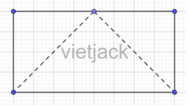 Một hình chữ nhật có chiều dài gấp đôi chiều rộng. hãy cắt và ghép