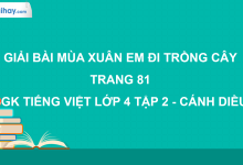 Mùa xuân em đi trồng cây trang 81 SGK Tiếng Việt 4 tập 2 Cánh diều>