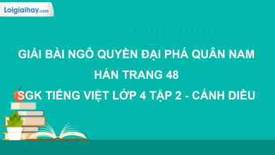 Ngô Quyền đại phá quân Nam Hán trang 48 SGK Tiếng Việt 4 tập 2 Cánh diều>