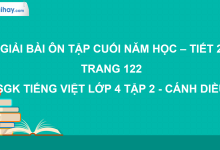 Ôn tập cuối năm học - Tiết 2 trang 122 SGK Tiếng Việt 4 tập 2 Cánh diều>