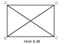 Quan sát Hình 8.46 và gọi tên các góc có đỉnh là A, B trong hình vẽ