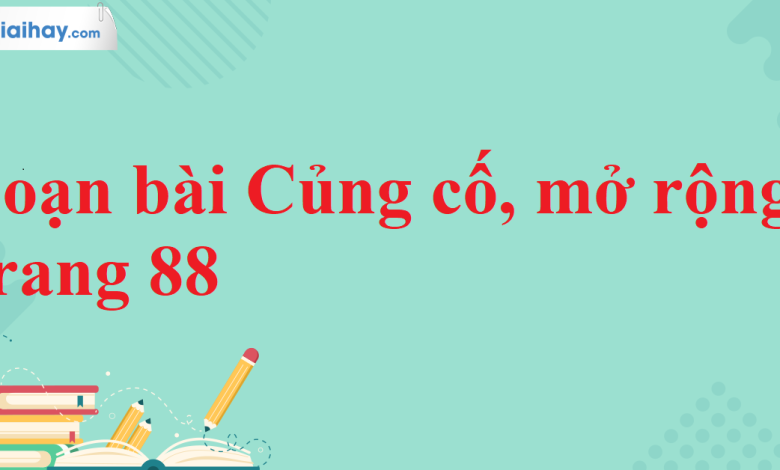 Soạn bài Củng cố, mở rộng trang 88 SGK Ngữ văn 11 tập 2 Kết nối tri thức - chi tiết>