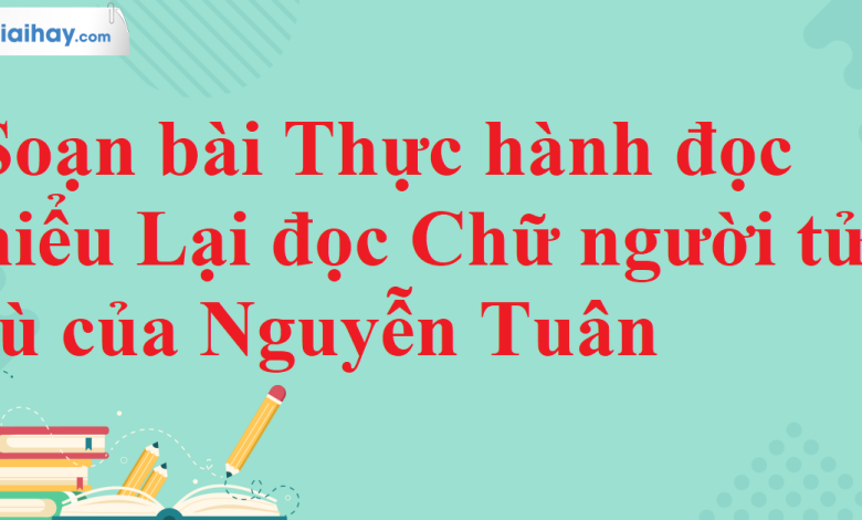 Soạn bài Thực hành đọc hiểu Lại đọc Chữ người tử tù của Nguyễn Tuân SGK Ngữ văn 11 tập 2 Cánh diều - chi tiết>