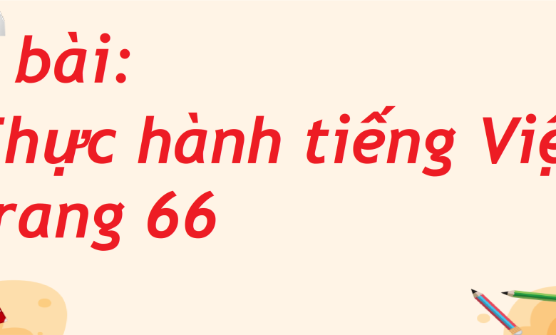 Soạn bài Thực hành tiếng Việt trang 66 SGK Ngữ văn 8 tập 2 Kết nối tri thức - chi tiết>