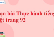 Soạn bài Thực hành tiếng Việt trang 92 SGK Ngữ văn 11 tập 2 Chân trời sáng tạo - chi tiết>