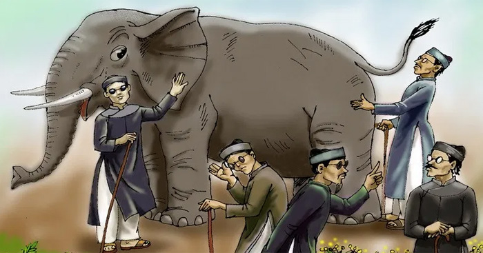 Viết một đoạn văn ngắn rút ra bài học từ câu chuyện Thầy bói xem voi
